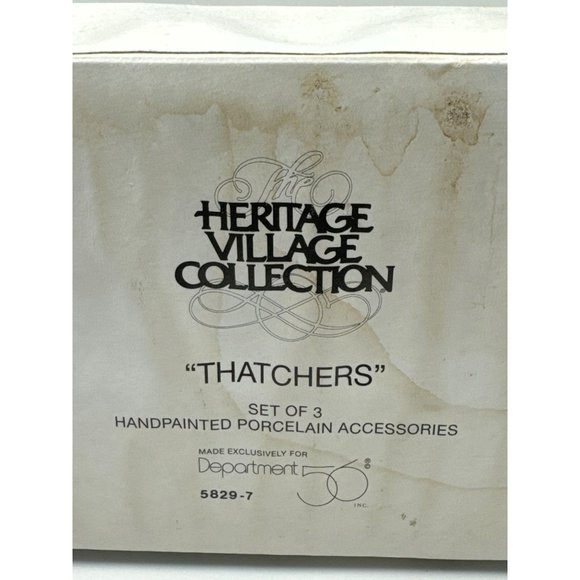 DEPT 56 THATCHERS HERITAGE VILLAGE COLLECTION IN ORIGINAL BOX - Picture 3 of 4